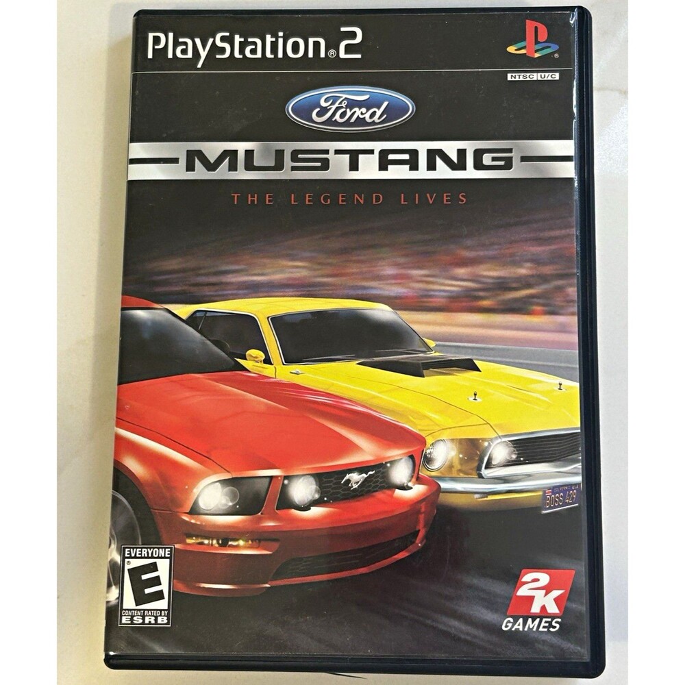 PlayStation 2 Ford Mustang: The Legend Lives 2K Games Multiplayer NTSC 2005 E